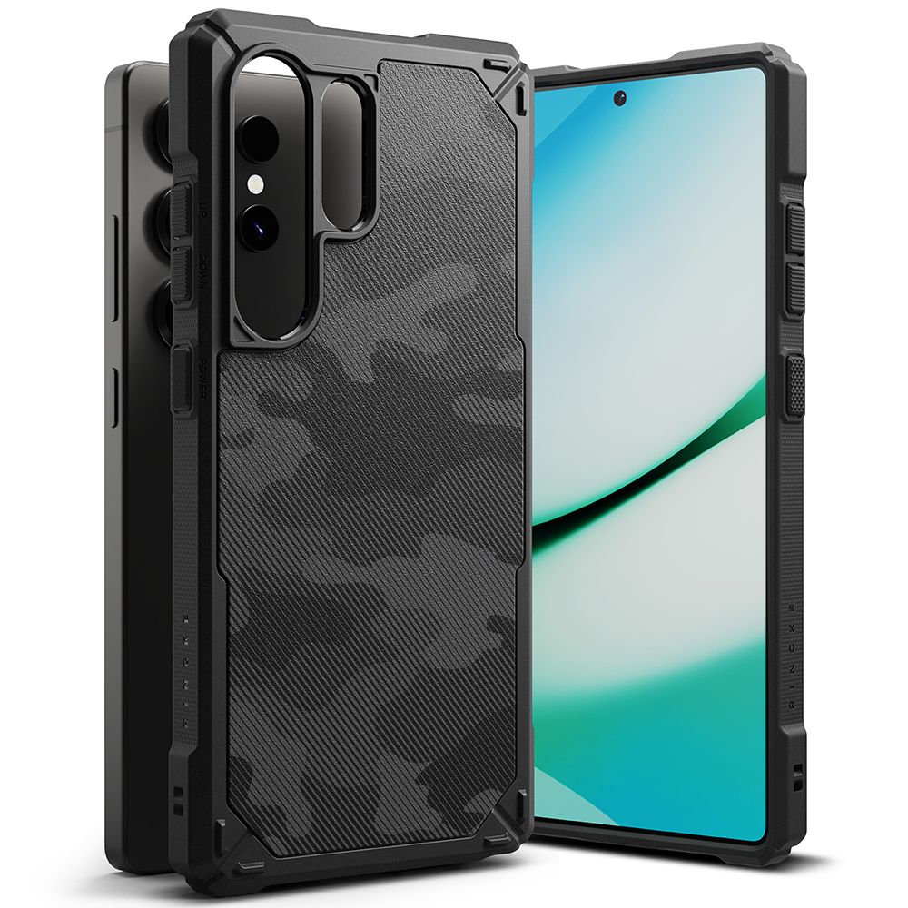 Pokrowiec Ringke Rugged Gear Camo czarne SAMSUNG Galaxy S25 Ultra