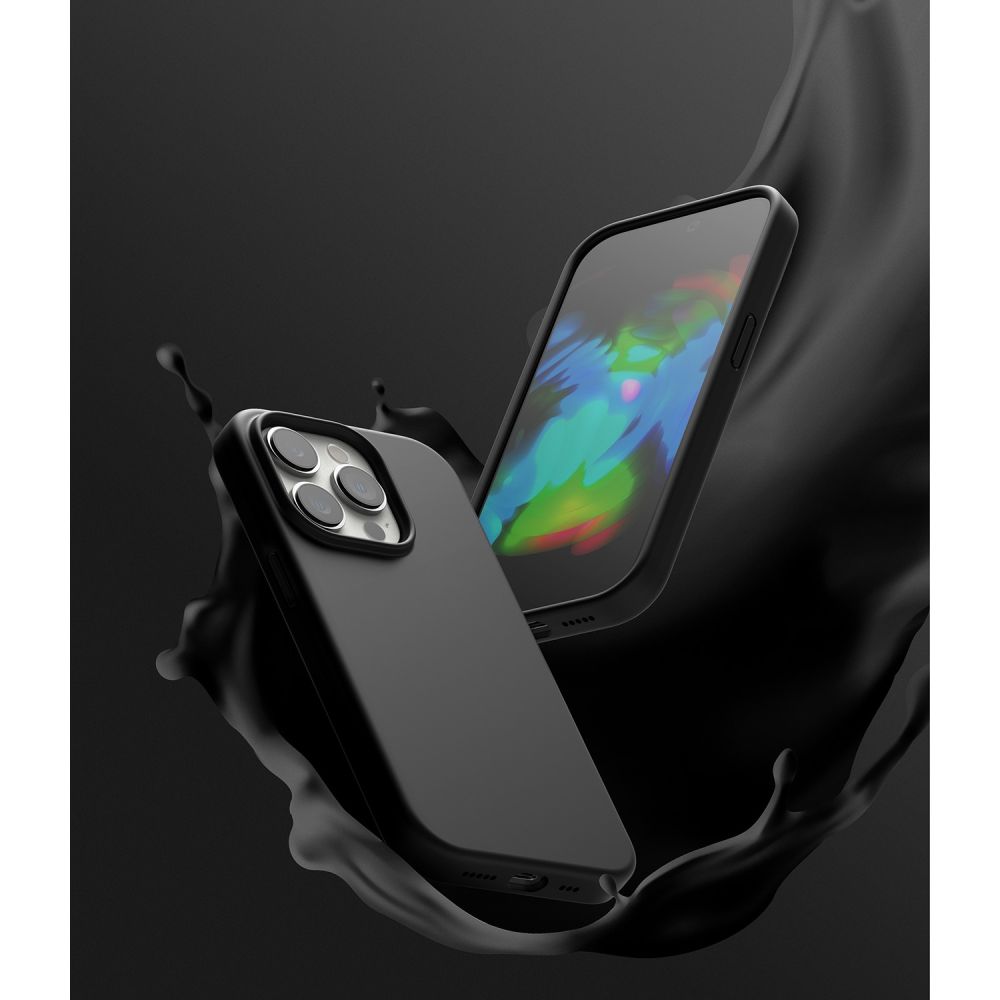 Pokrowiec Ringke Silicone czarne APPLE iPhone 14 Pro / 11