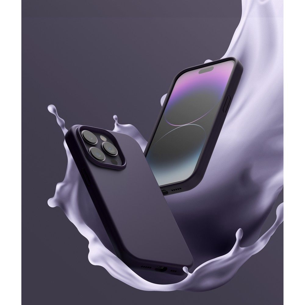 Pokrowiec Ringke Silicone Deep purple APPLE iPhone 14 Pro / 6