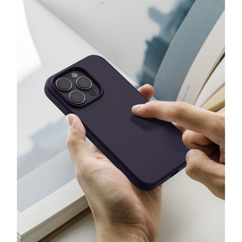 Pokrowiec Ringke Silicone Deep purple APPLE iPhone 14 Pro / 9