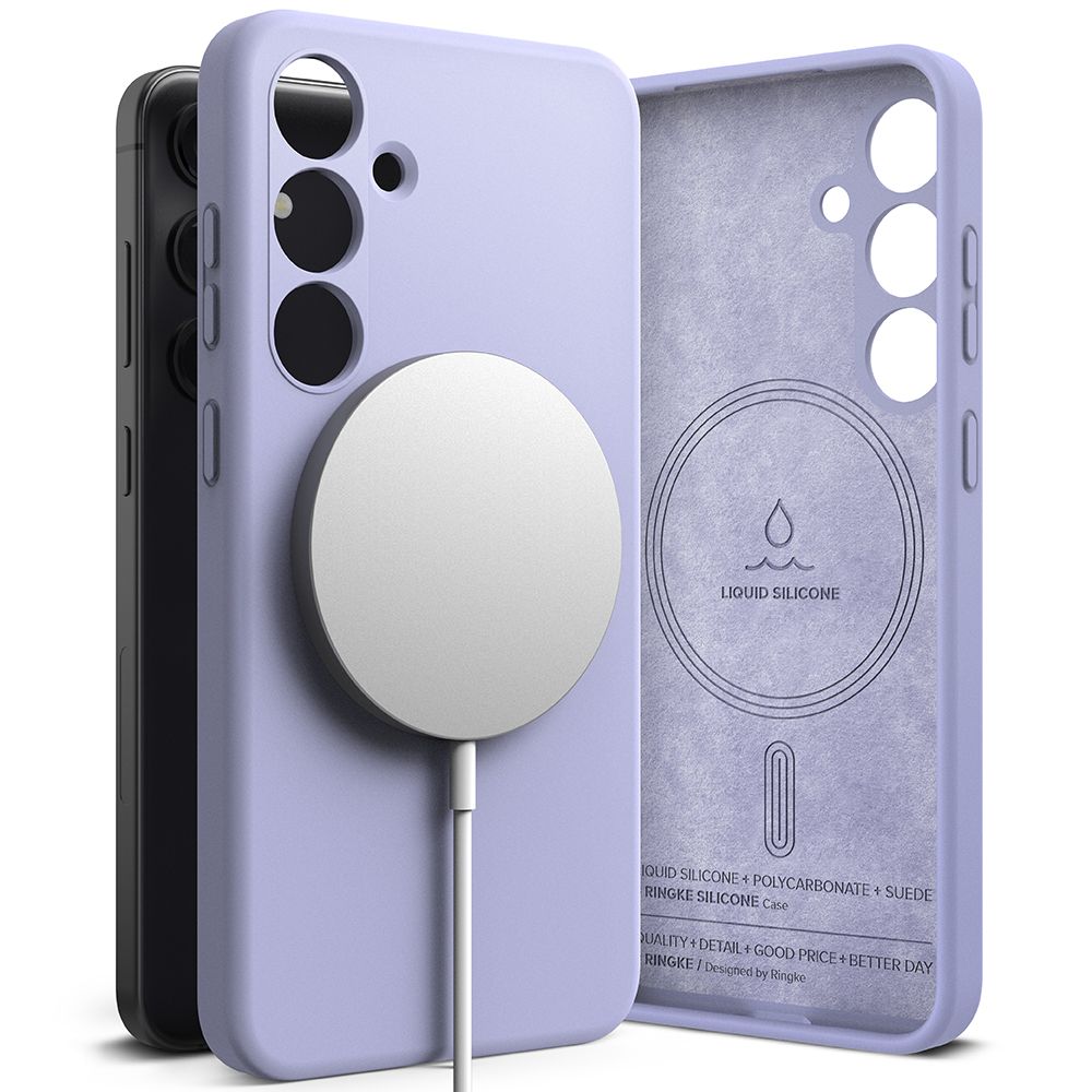 Pokrowiec Ringke Silicone Magnetic Magsafe lavender SAMSUNG Galaxy S24