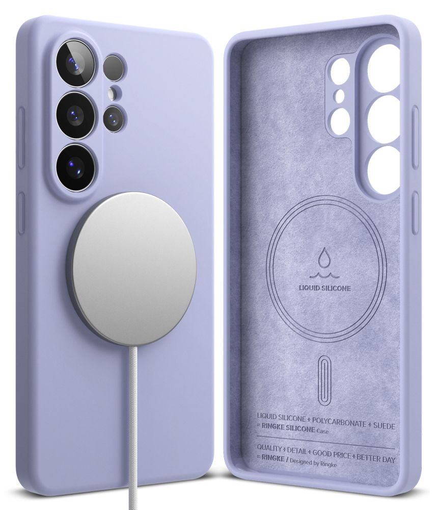 Pokrowiec Ringke Silicone Magnetic Magsafe lavender SAMSUNG Galaxy S26 Ultra / 2