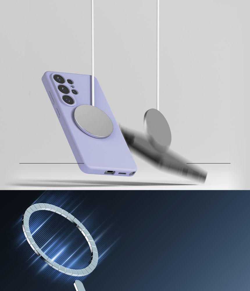 Pokrowiec Ringke Silicone Magnetic Magsafe lavender SAMSUNG Galaxy S26 Ultra / 6