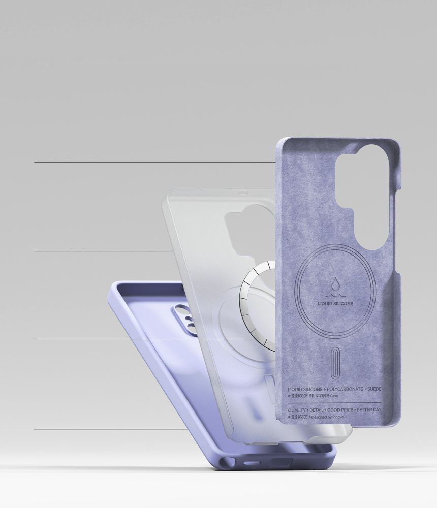 Pokrowiec Ringke Silicone Magnetic Magsafe lavender SAMSUNG Galaxy S26 Ultra / 7