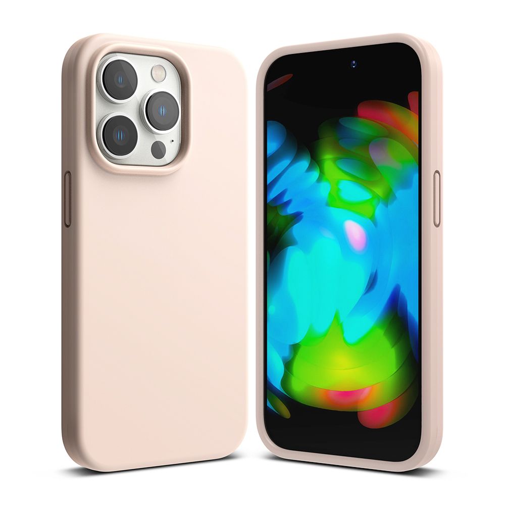 Pokrowiec Ringke Silicone Rowe sand APPLE iPhone 14 Pro / 2
