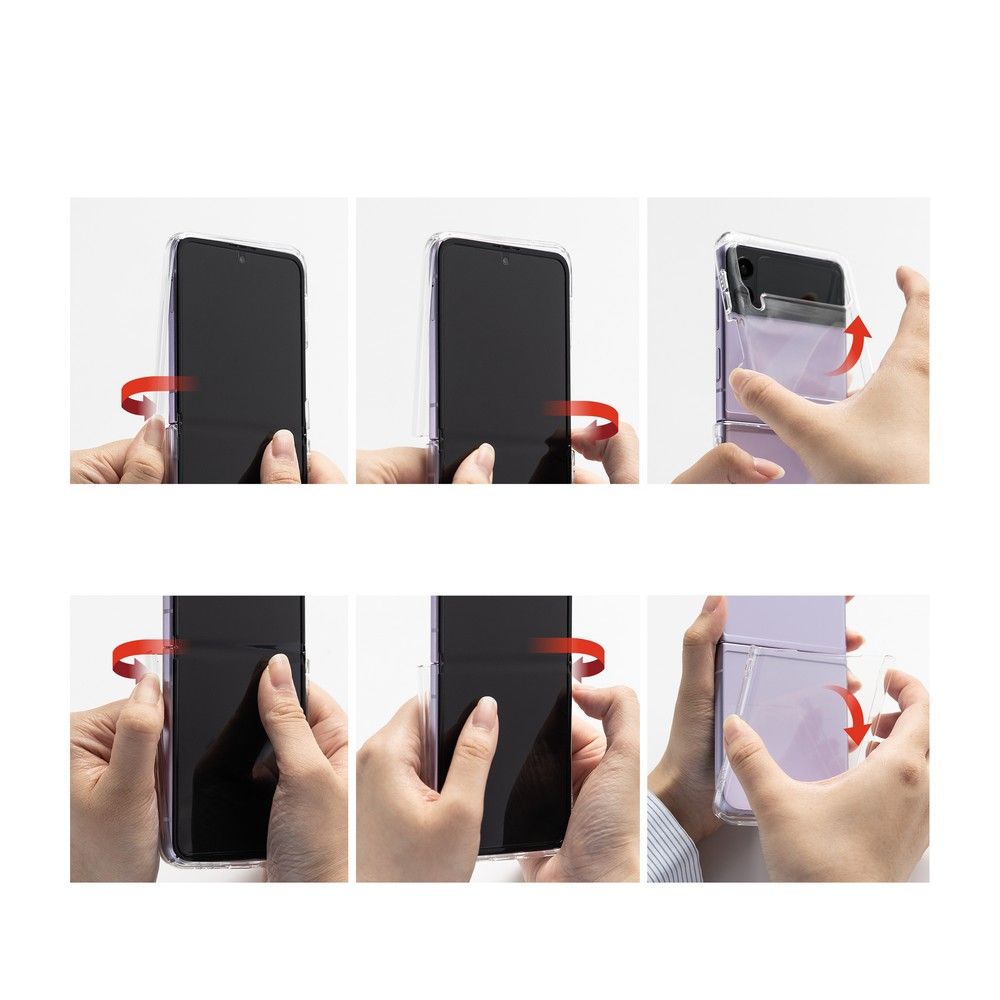 Pokrowiec Ringke Slim czarne SAMSUNG Galaxy Z Flip 4 / 10
