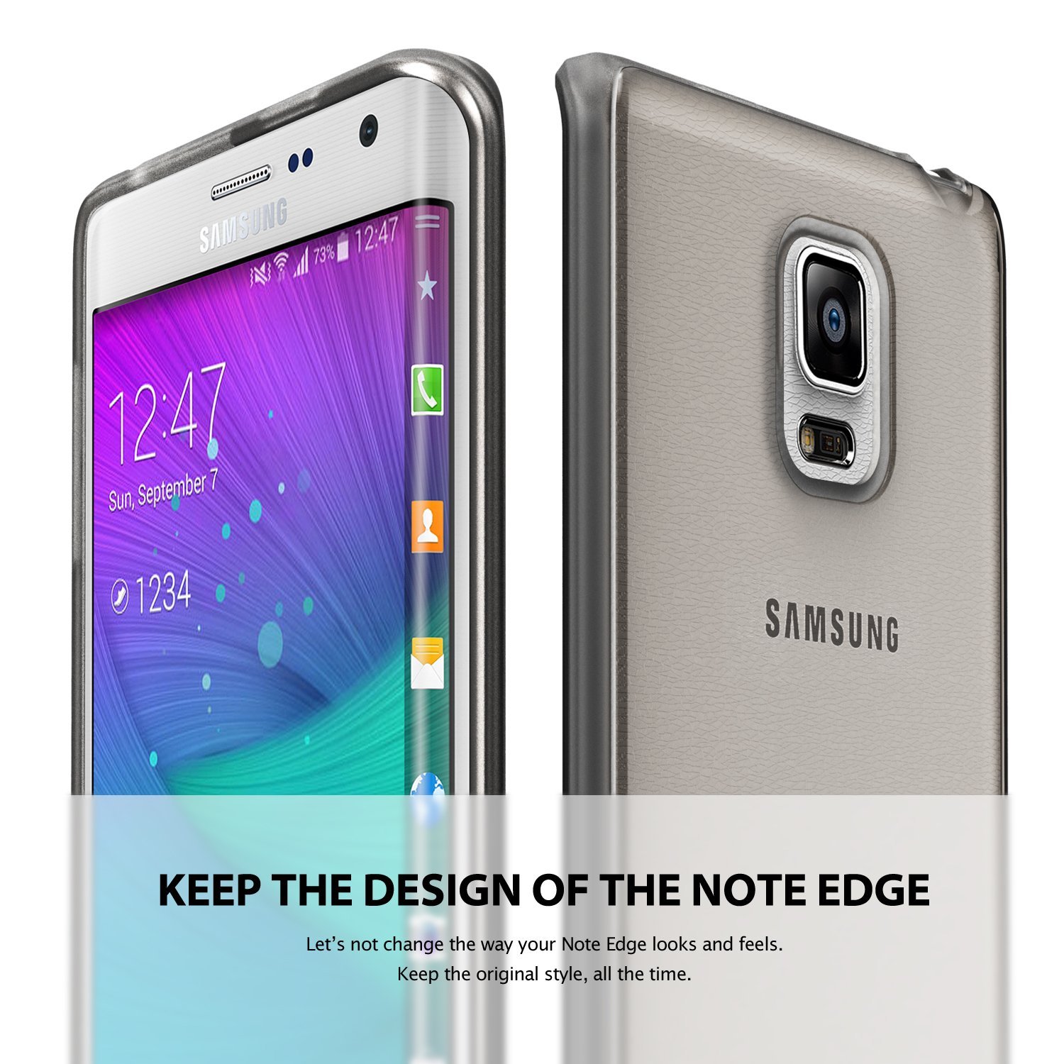 Pokrowiec etui Ringke Flex transparent SAMSUNG Galaxy Note 4 Edge / 5