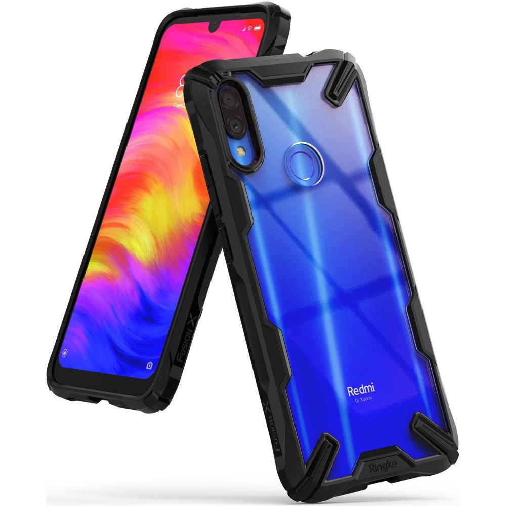 Pokrowiec etui Ringke Fusion X czarne Xiaomi Redmi Note 7