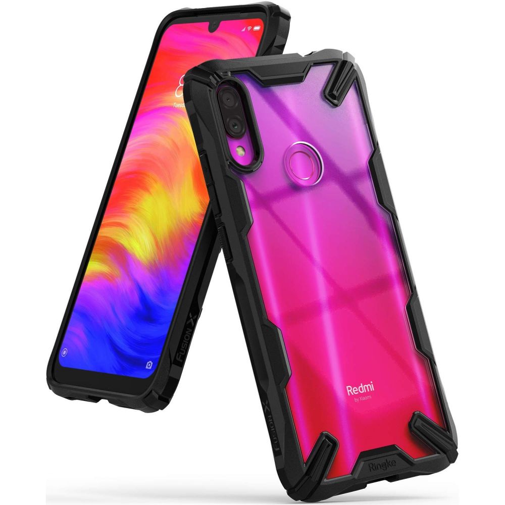 Pokrowiec etui Ringke Fusion X czarne Xiaomi Redmi Note 7 / 3