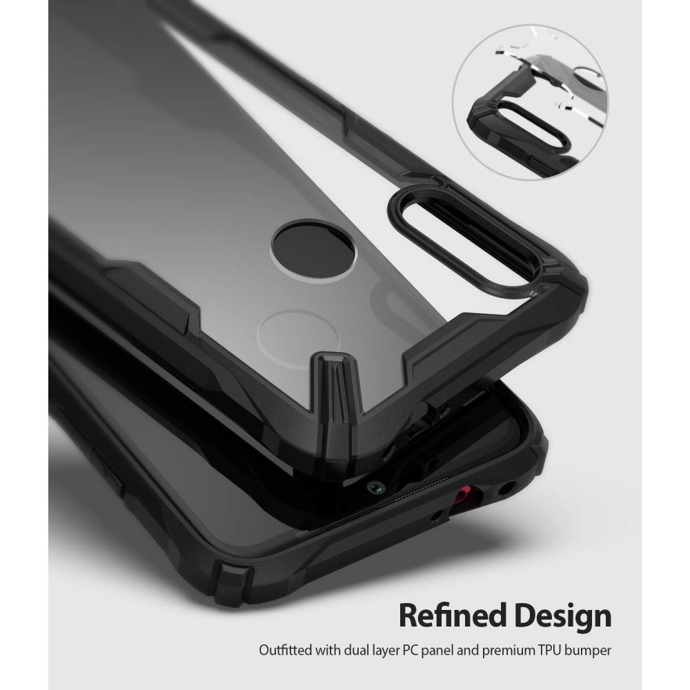 Pokrowiec etui Ringke Fusion X czarne Xiaomi Redmi Note 7 / 4