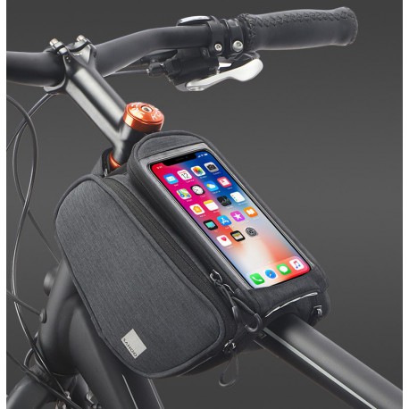 Uchwyt rowerowy Torba rowerowa na ram Roswheel Sahoo Essentials 121462 szara SAMSUNG Galaxy Core LTE / 2
