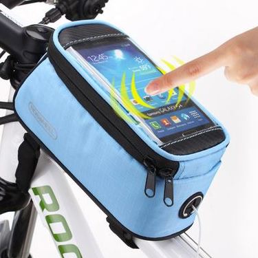 Uchwyt rowerowy Sakwa na ram Roswheel 12496 L 5,5 niebieska SAMSUNG SM-G920F Galaxy S6 / 2