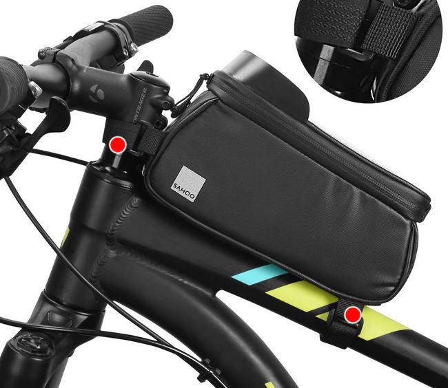 Uchwyt rowerowy Sakwa na ram Roswheel Sahoo 122053 5,7 czarna APPLE iPhone 8 / 7