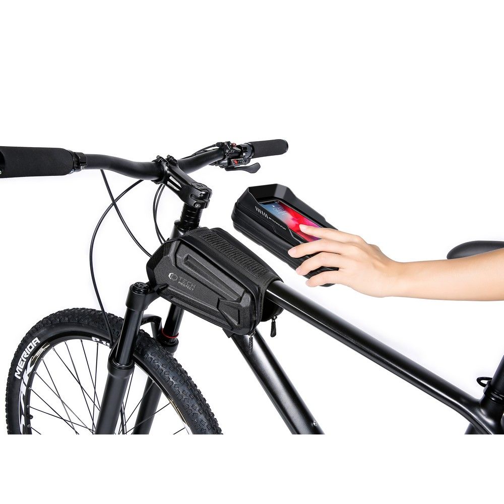 Uchwyt rowerowy sakwa na ram Tech-Protect XT6 czarna APPLE iPhone 14 Pro / 3