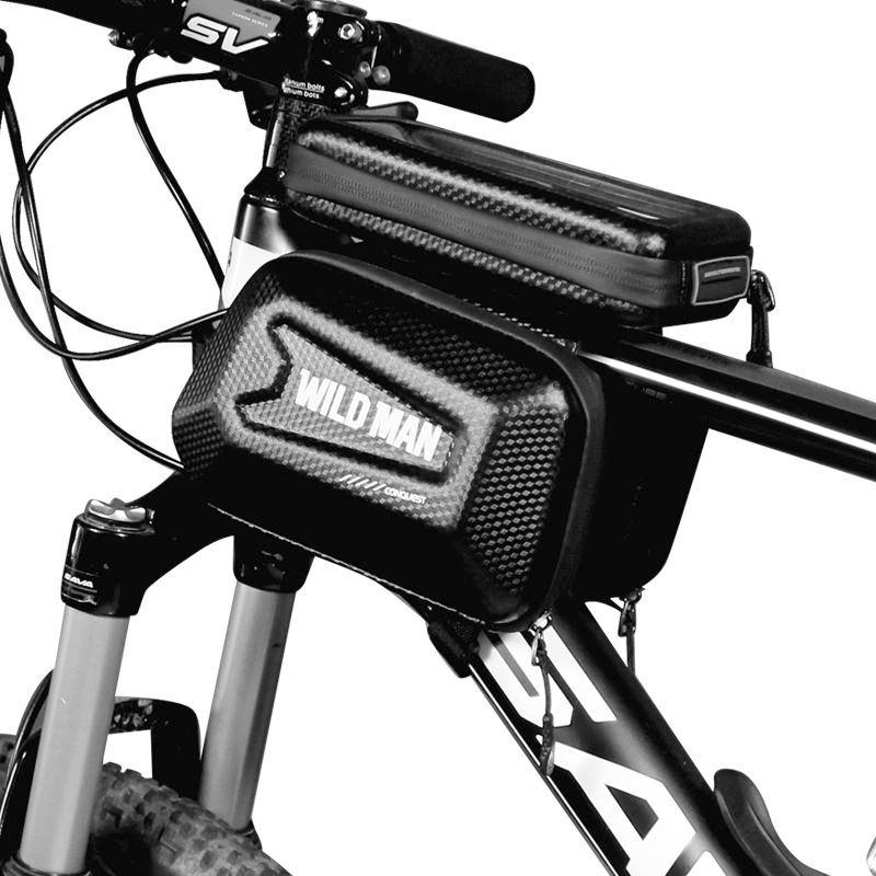 Uchwyt rowerowy Sakwa wodoodporna WildMan HardPouch XL czarna OnePlus 5T / 2