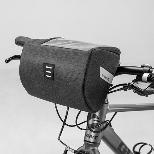 Uchwyt rowerowy Torba rowerowa na kierownic Roswheel Essentials szara LG Q60 / 9