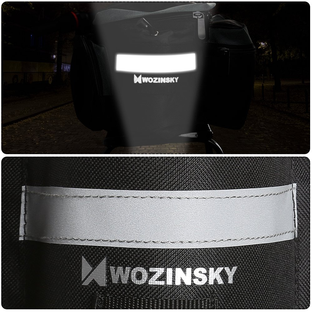 Uchwyt rowerowy Torba na baganik z paskiem na rami Wozinsky WBB3BK 6L czarna LG K4 (2017) / 4