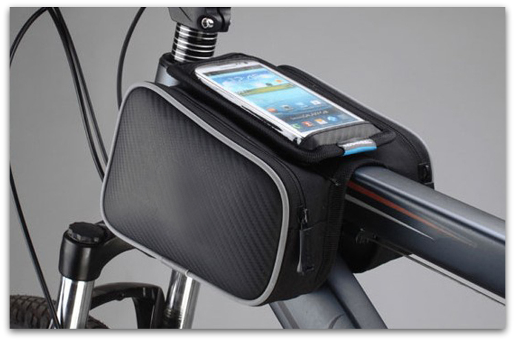 Uchwyt rowerowy Sakwa z dwoma kieszeniami czarna SAMSUNG Galaxy Note 8 / 11