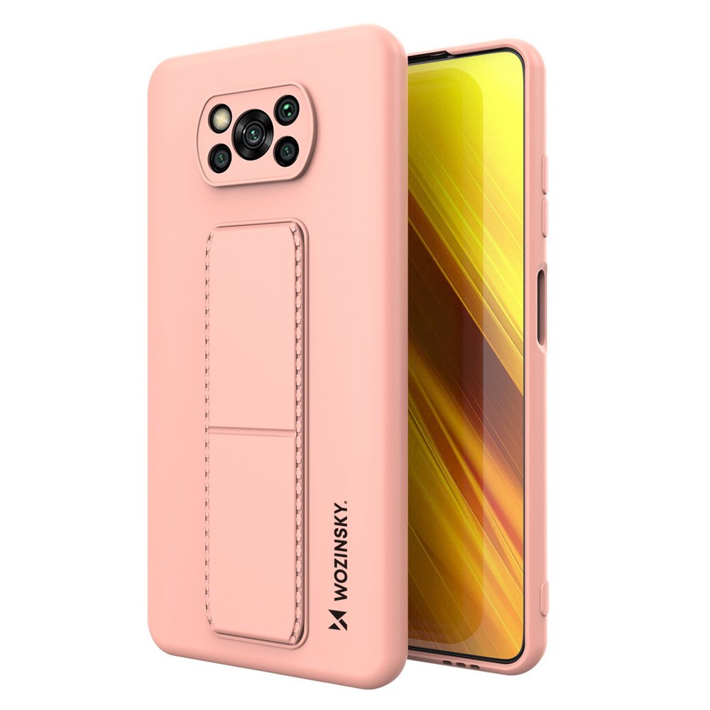 Pokrowiec etui silikonowe Wozinsky Kickstand Case rowe SAMSUNG Galaxy A52