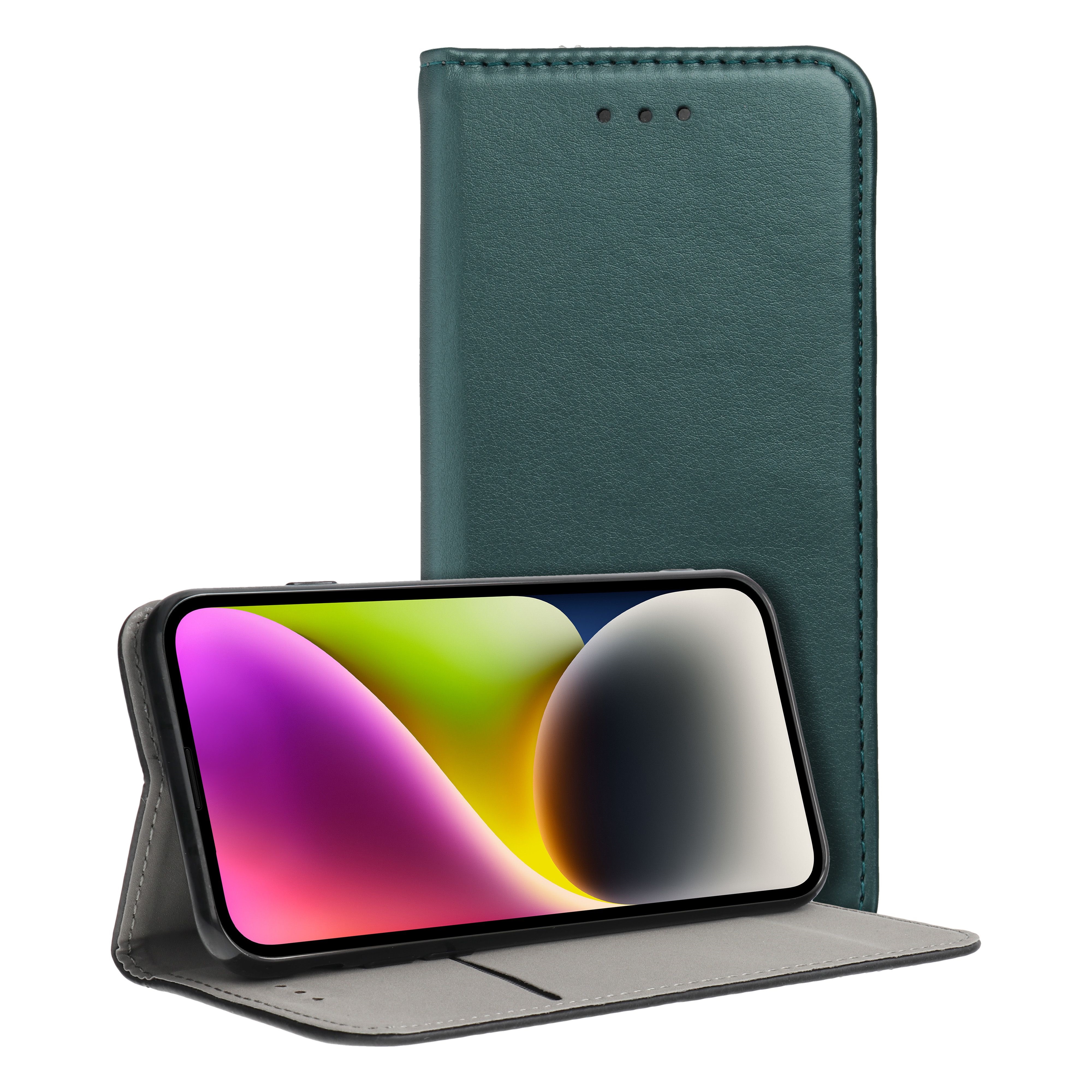 Pokrowiec etui z klapk Magnetic Book zielone SAMSUNG Galaxy A52