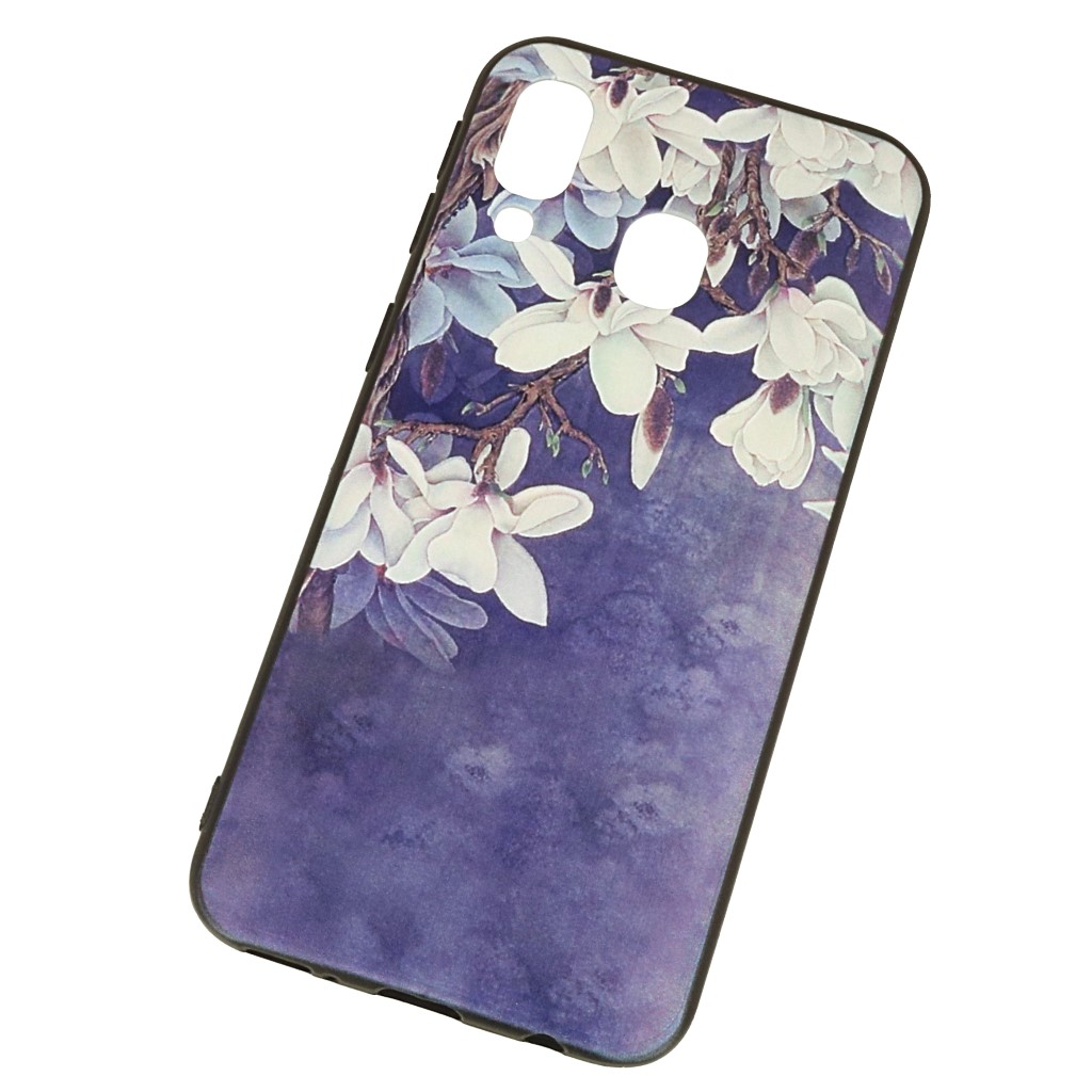 Pokrowiec etui Spring Flowers 3D niebieskie SAMSUNG Galaxy M21