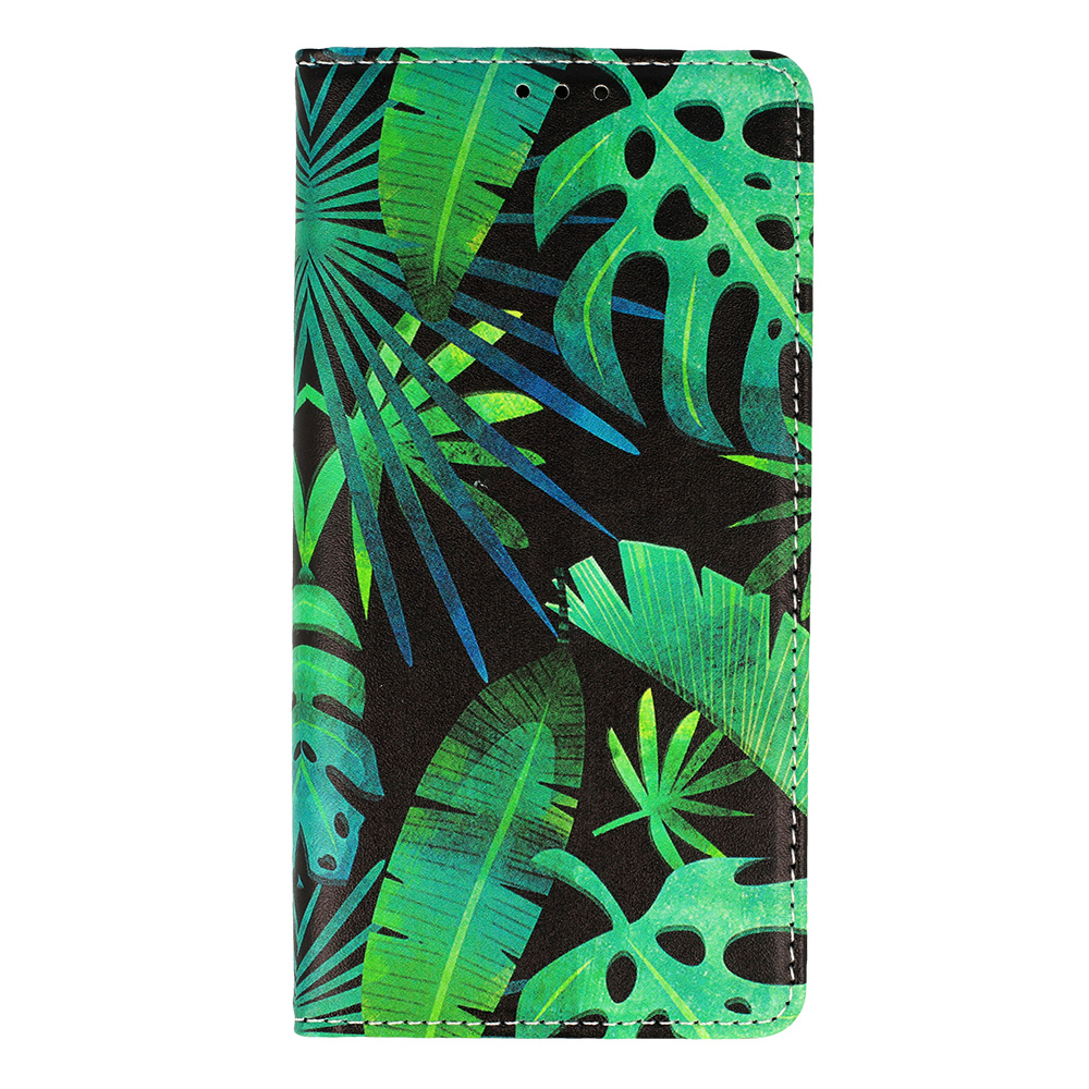 Pokrowiec etui z kieszonk Flower Green SAMSUNG Galaxy A73 5G