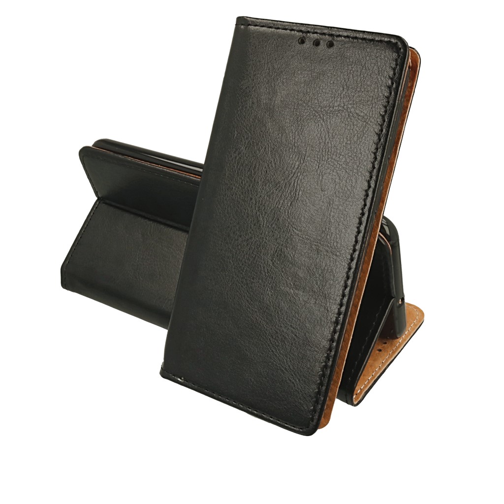 Pokrowiec etui skrzane Flexi Book Special czarne SAMSUNG Galaxy XCover 6 Pro