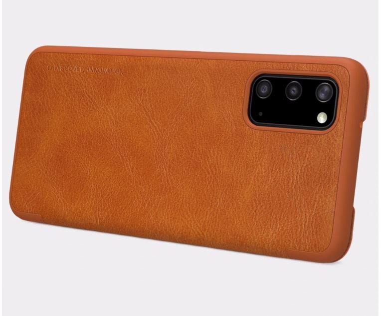 Pokrowiec etui sk�rzane NILLKIN Qin br�zowe SAMSUNG Galaxy S20+ / 2