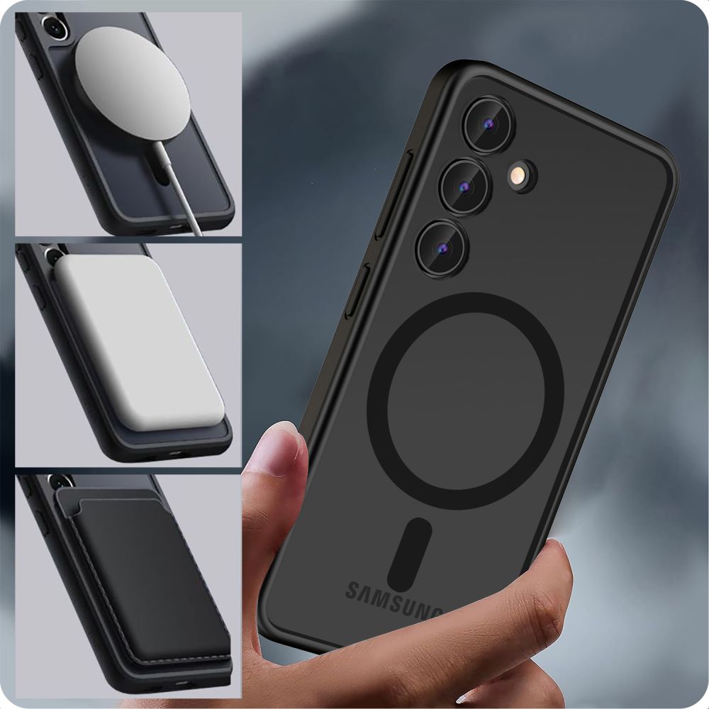 Pokrowiec etui Tech-Protect Magmat Magsafe matte black SAMSUNG Galaxy S24 Plus / 2