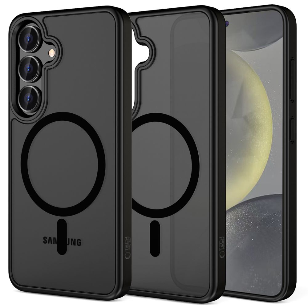 Pokrowiec etui Tech-Protect Magmat Magsafe matte black SAMSUNG Galaxy S25 Plus