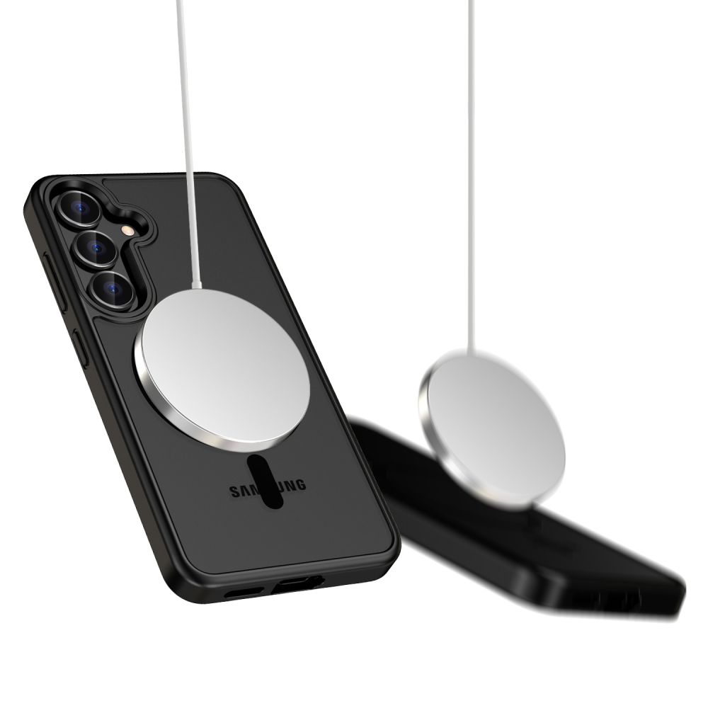 Pokrowiec etui Tech-Protect Magmat Magsafe matte black SAMSUNG Galaxy S25 Plus / 2