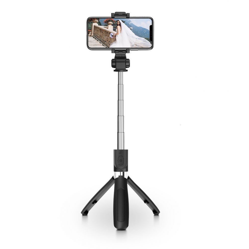 Statyw wysignik selfie Tech-Protect L01S Tripod czarny BLACKBERRY 9900 Bold / 2