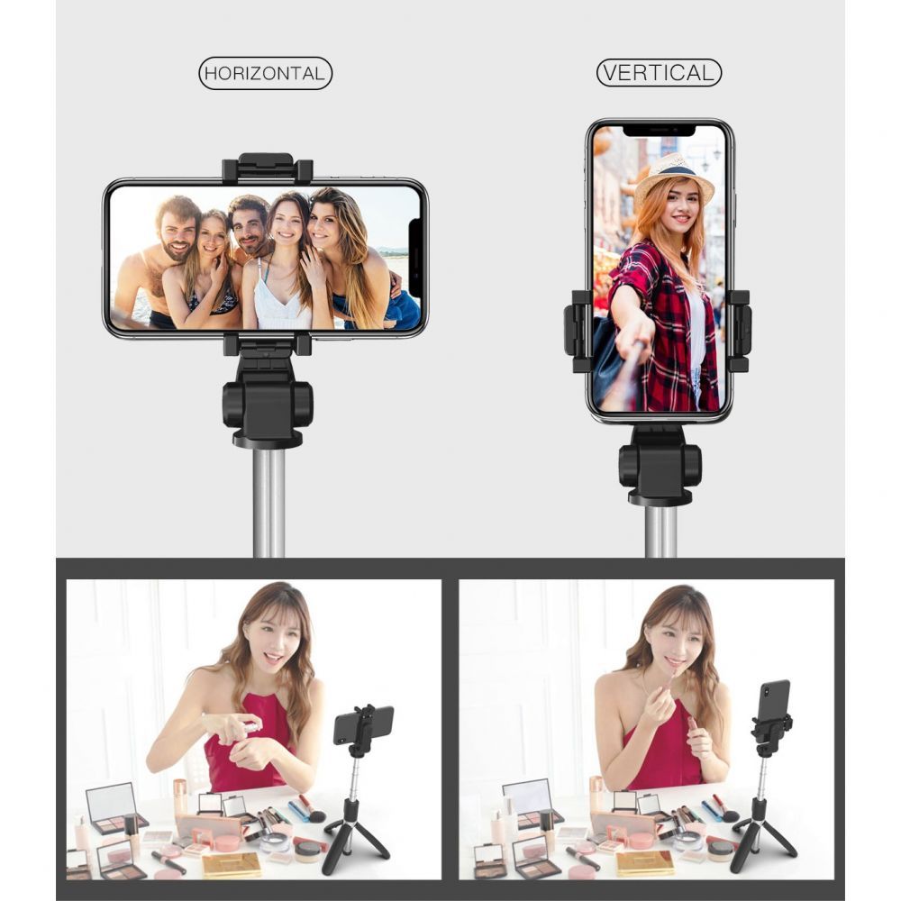 Statyw wysignik selfie Tech-Protect L01S Tripod czarny ALCATEL A7 / 11