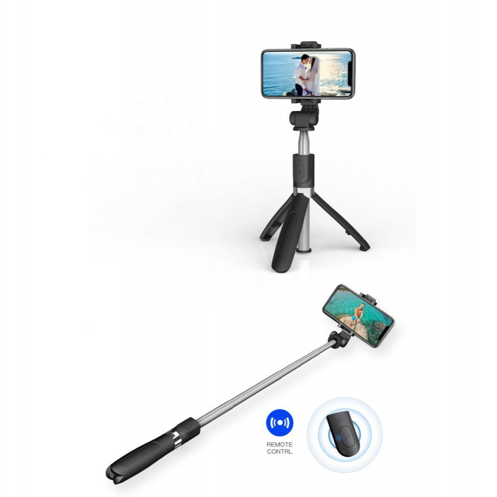 Statyw wysignik selfie Tech-Protect L01S Tripod czarny SAMSUNG Galaxy A31 / 6