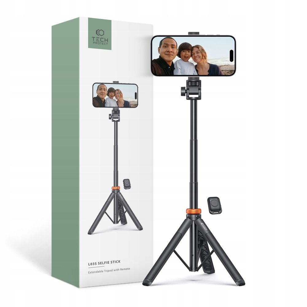 Statyw wysignik selfie Tech-Protect L03S Tripod czarny OnePlus 11 5G