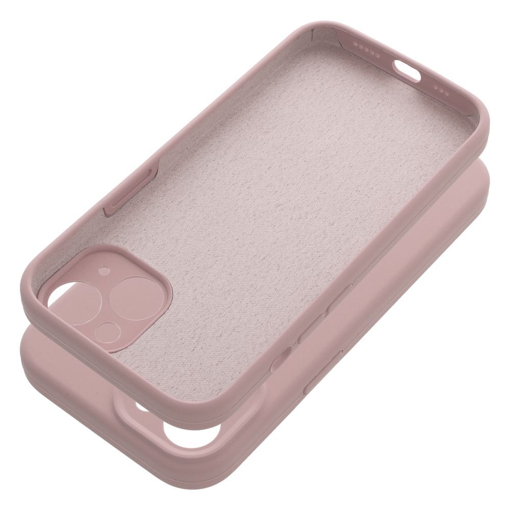 Pokrowiec etui Silicone 2mm jasnor�owe APPLE iPhone 15 / 5
