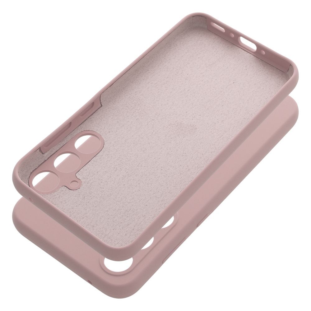 Pokrowiec etui Silicone 2mm jasnorowe SAMSUNG Galaxy A35 5G / 4