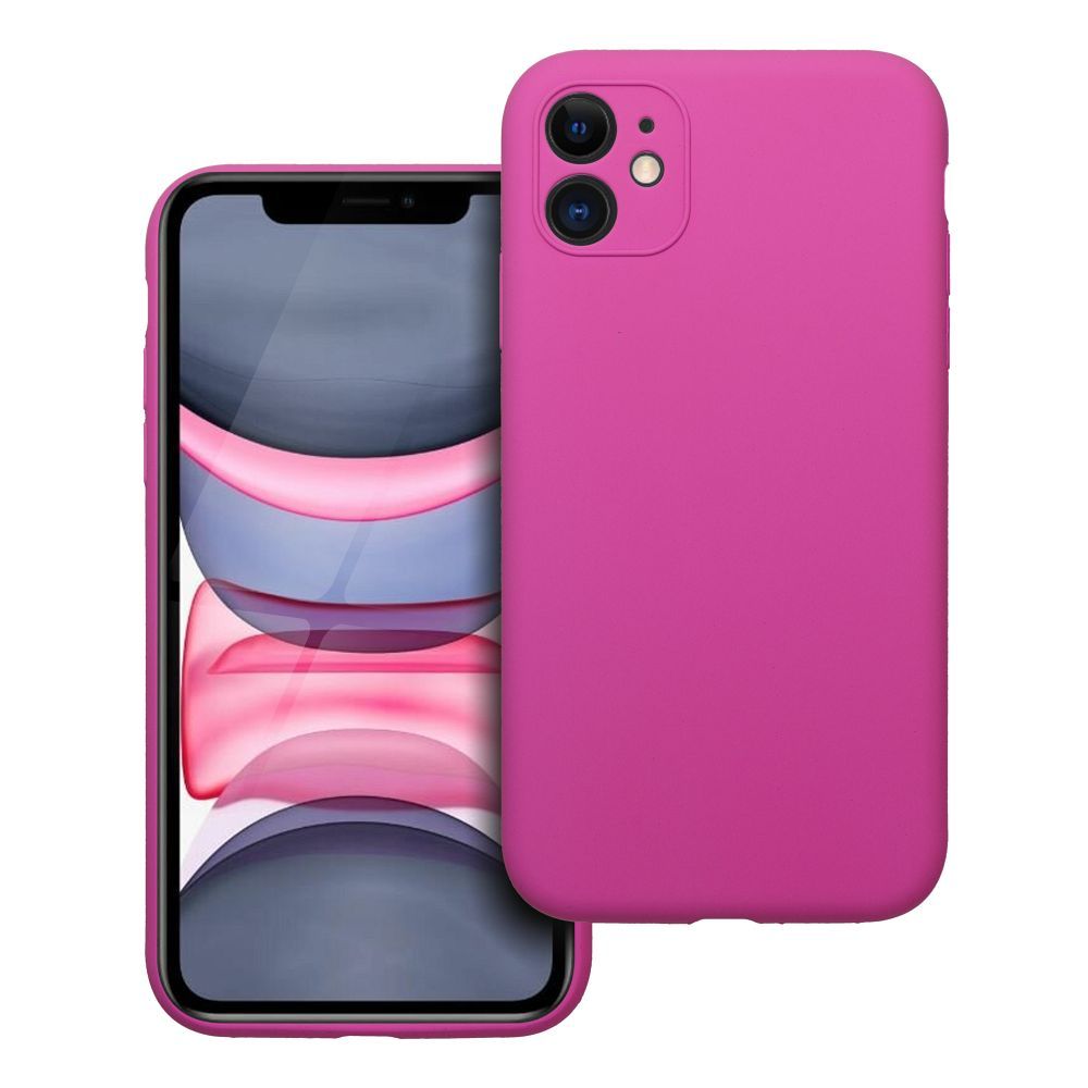 Pokrowiec etui Silicone 2mm r�owe APPLE iPhone 11