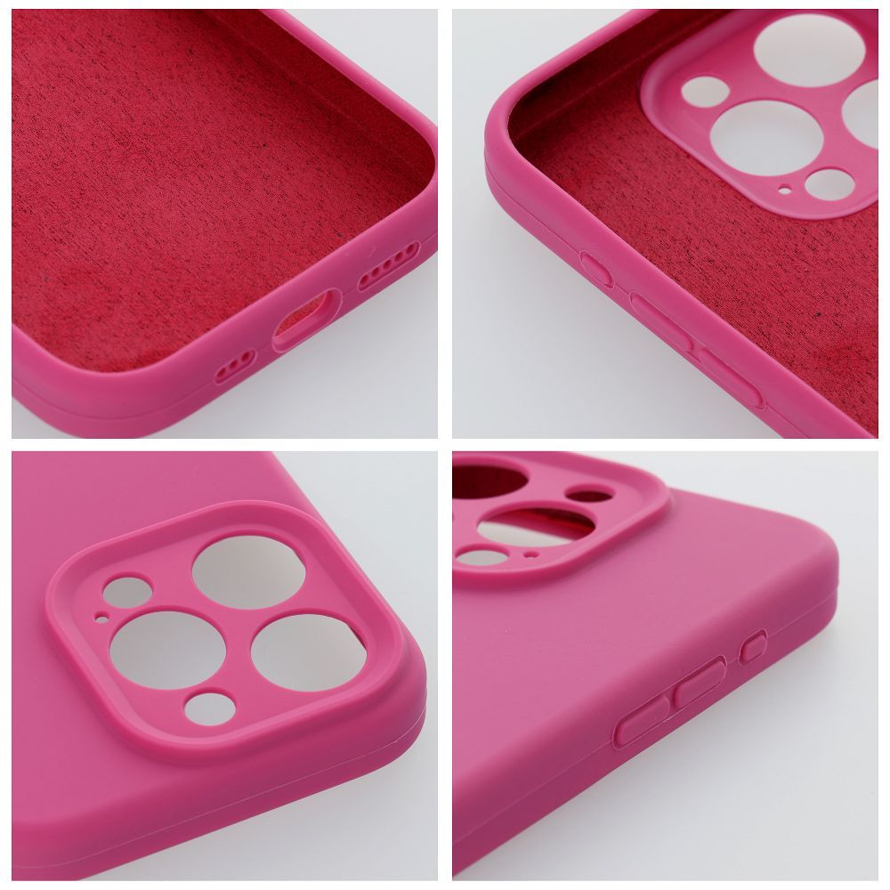 Pokrowiec etui Silicone 2mm rowe APPLE iPhone 12 / 4