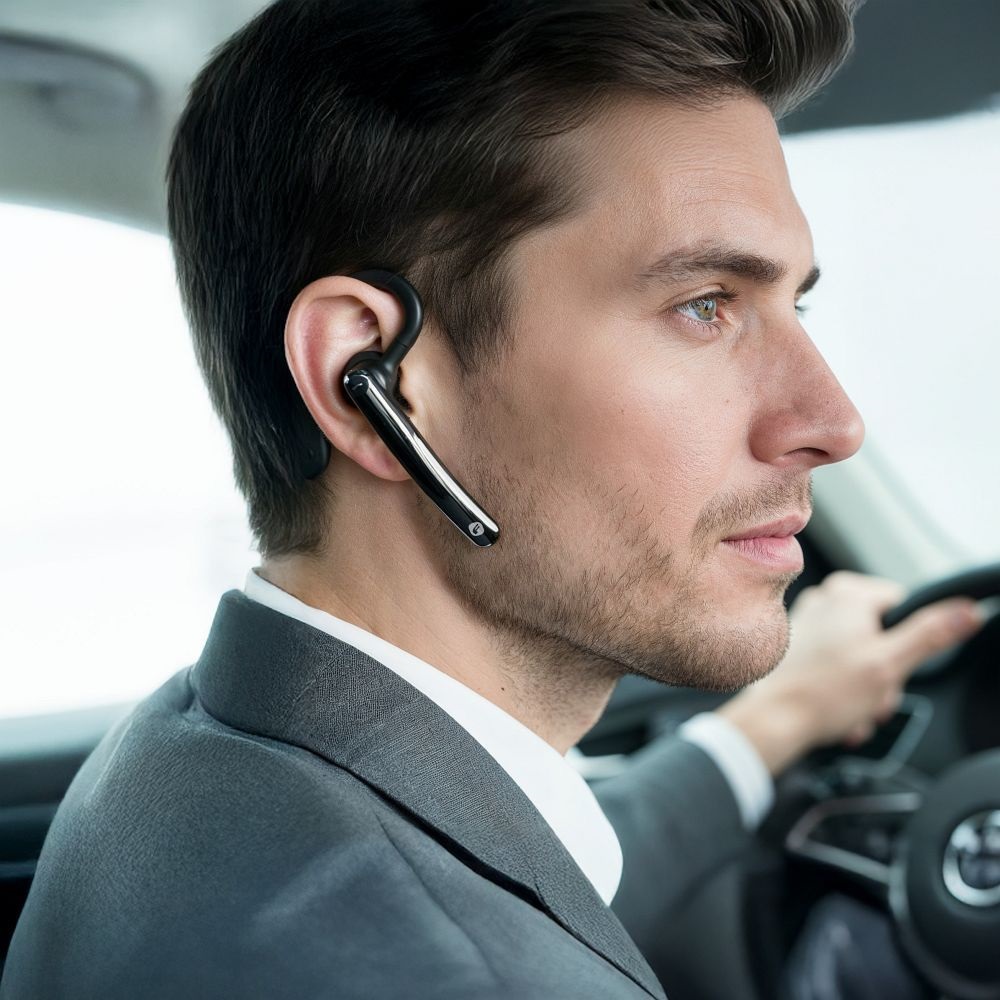 S�uchawka bluetooth Bluetooth Forcell Orion Slim BT 6.0 ENC czarna SAMSUNG Galaxy A72 5G / 6