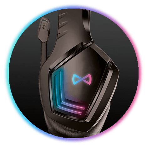 S�uchawki dla Gracza GHS-700 BT nauszne z mikrofonem czarne  Infinix Hot 20i / 7