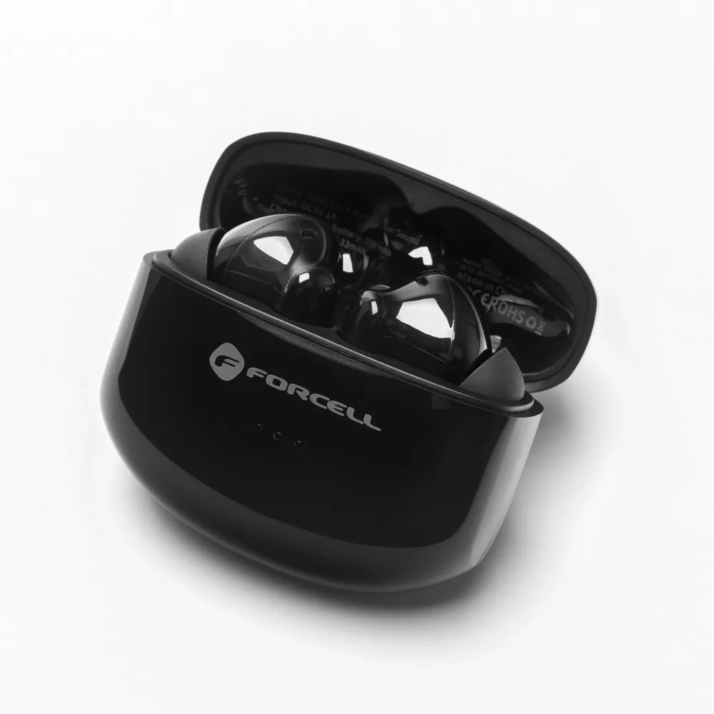 Suchawki Forcell F-audio douszne TWS CLEAR Sound czarne Xiaomi 12 Lite / 8