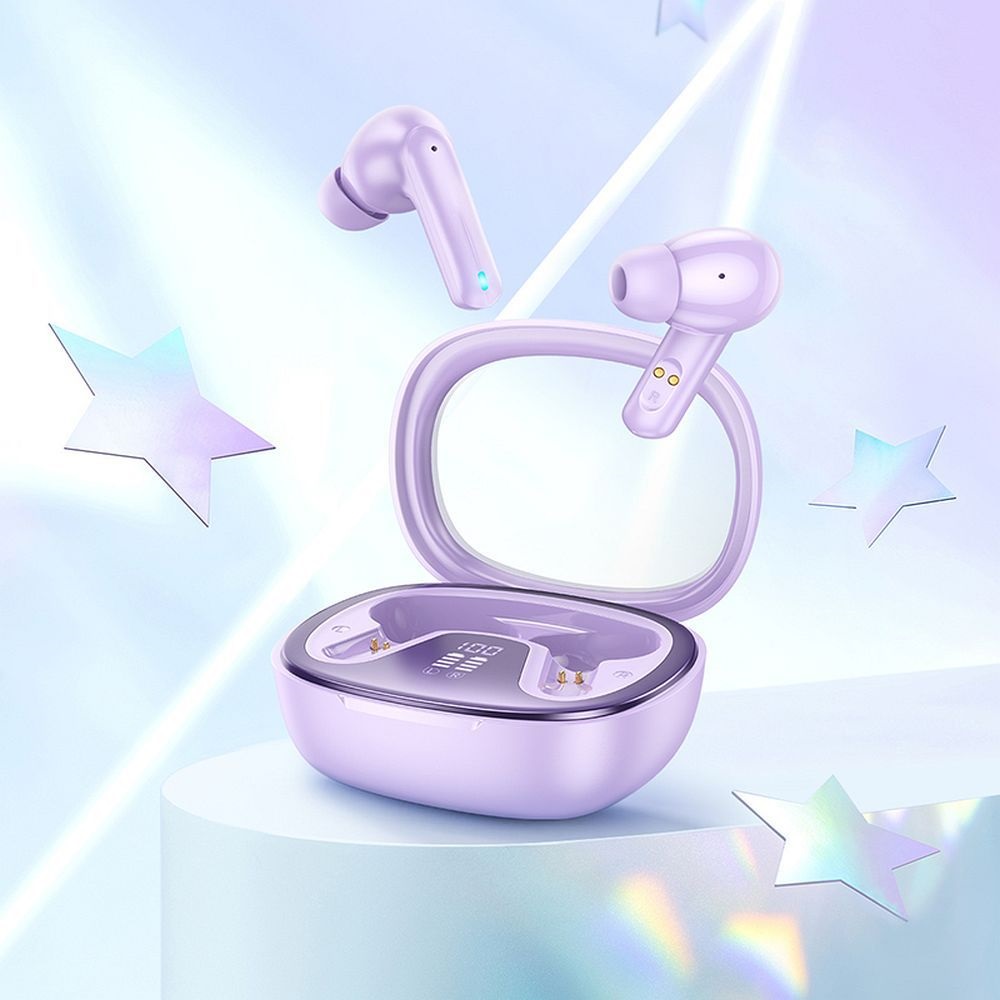 Słuchawki bezprzewodowe douszne Hoco TWS EQ6 fioletowe SAMSUNG Galaxy A6 / 3 Słuchawki bezprzewodowe douszne Hoco TWS EQ6 fioletowe SAMSUNG Galaxy A6 / 3