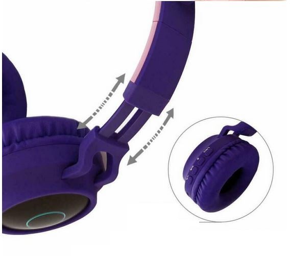 Słuchawki nauszne Bluetooth Gjby Catear CA-028 beżowo-różowe / 5