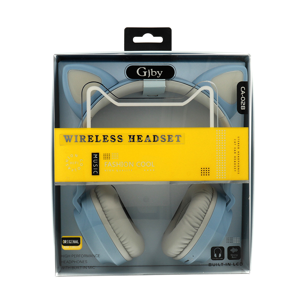 Słuchawki nauszne Bluetooth Gjby Catear CA-028 niebieskie / 3