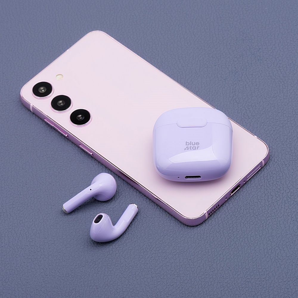 Słuchawki bezprzewodowe douszne Blue Star FI7 TWS fioletowe SAMSUNG Galaxy S26 Ultra / 6 Słuchawki bezprzewodowe douszne Blue Star FI7 TWS fioletowe SAMSUNG Galaxy S26 Ultra / 6