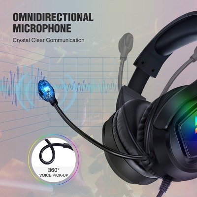 Suchawki Gamingowe 3D Stereo Sound z Mikrofonem Wintory M1 Czarne MOTOROLA Moto G52 / 4