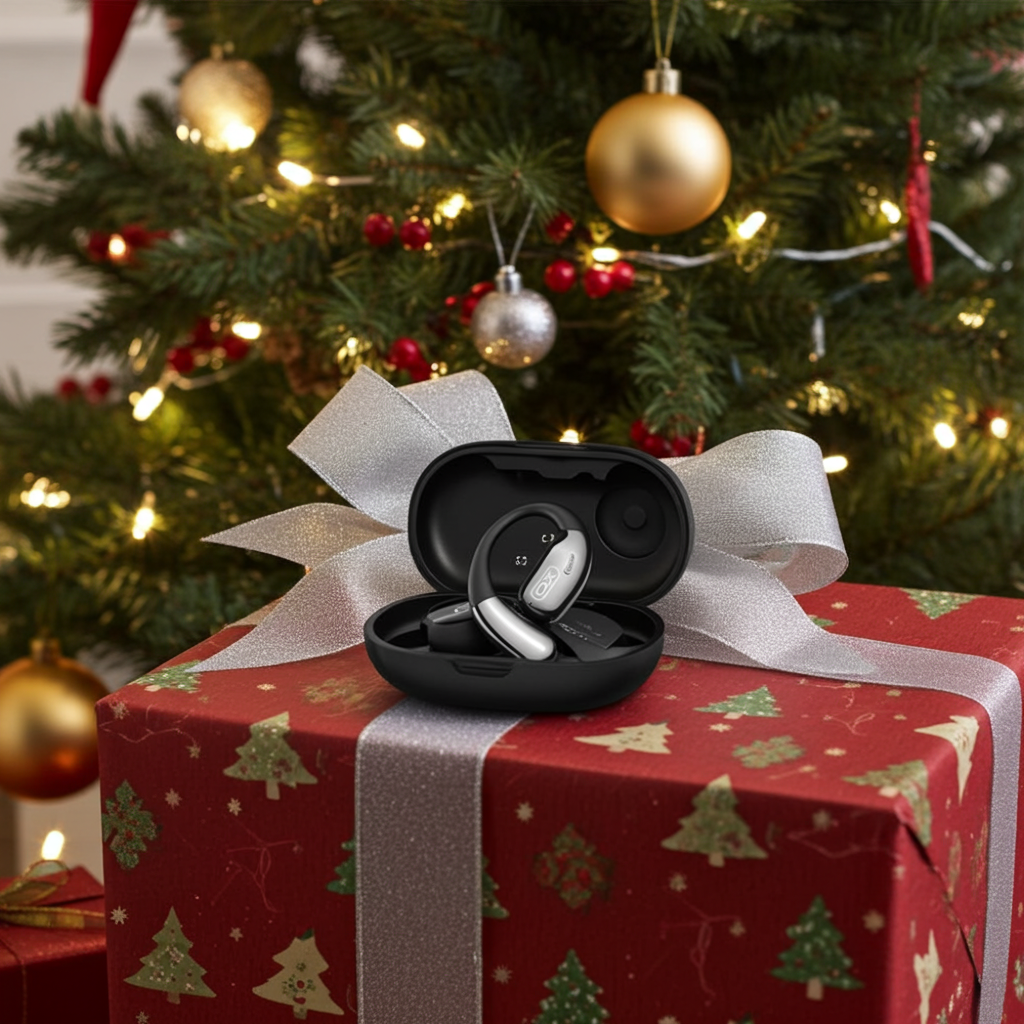 S�uchawki bezprzewodowe AI z translatorem XO G36 OWS czarne / 4