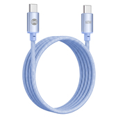Kabel USB Forever Vibe USB-C - USB-C 1m 60W jasnoniebieski  do HUAWEI Mate 20 Lite