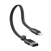 Kabel USB Baseus Nimble 0.23m 2A Lightning czarny APPLE iPad 7 10.2 / 4